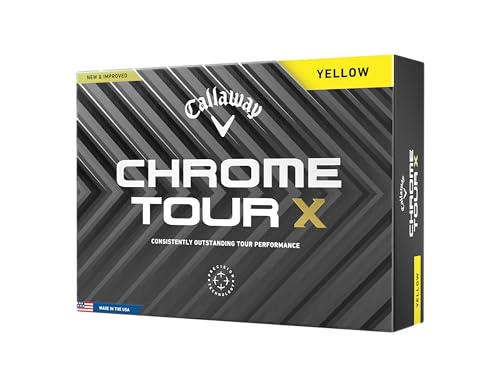 Callaway Golf Chrome Tour X Golf Balls (Yellow)