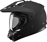 Gmax GM11D Dual Sport Full Face Helmet (Flat Black, X-Large)