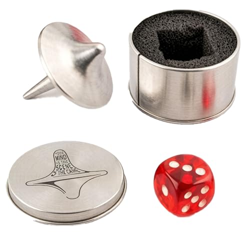 Image of Gyroscope Levitating Gadgets for Adulthood Men, Magnetic Levitation Device with Inception Spinning Top, Premium Stainless Steel Construction for Movie Memorabilia Collection and Home Office Display