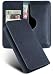 Produktbild moex Handyhülle für OnePlus 7T Hülle Klappbar mit Kartenfach, Schutzhülle aus Vegan Leder, Klapphülle zum Einstecken, 360 Grad Schutz Flip-Case Handytasche - Navy Blau