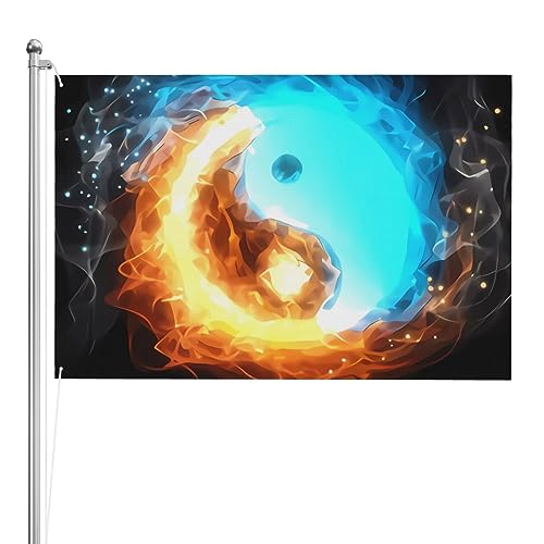 Drapeau Yin Yang tissu anti-décoloration pour remplacer les bannières ternes
