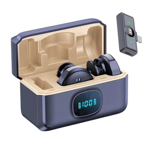 Generisch Mikrofon Für Smartphone - Mini Funkmikrofon - Ansteckmikrofon Mit Rauschunterdrückung Für Aufnahmen Videos Vlogs Gesang Musik