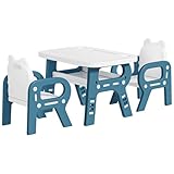 Grand espace de rangement intégré : le vaste espace de rangement offert par cet ensemble de tables et de chaises pour tout - les petits est sans aucun doute une caractéristique précieuse. Il permet aux enfants de ranger leurs affaires, de les rendre accessibles et de promouvoir la propreté et l'indépendance. En outre, la construction solide et stable de la chaise et de la table pour enfants garantit une surface sûre pour les enfants à travailler et à jouer.