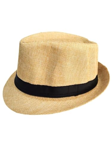 Image of BookMyCostume Golden Western Cowboy & Ballroom Style Hat| Fancy Dress Accessory for Dance, Stage Shows & Theme Parties For Kids