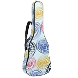 5. Walking Art Gitarrentasche, stilvolles und reiches Muster-Design, tragbar oder Rucksack, doppelte Verwendung, sehr enge Passform für Ihre Stratocaster Längsrichtung und kurzfristige Camping.