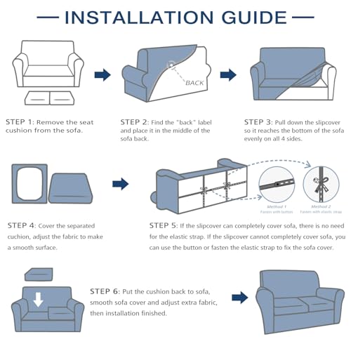 NICEEC Spandex Stretch 3 Pieces Loveseat Cover Water Repellent Couch Cover 2 Cushion Sofa for Pet Super Soft Sofa Slipcovers for Living Room Easy Fit Furniture Protector Washable(Coffee)