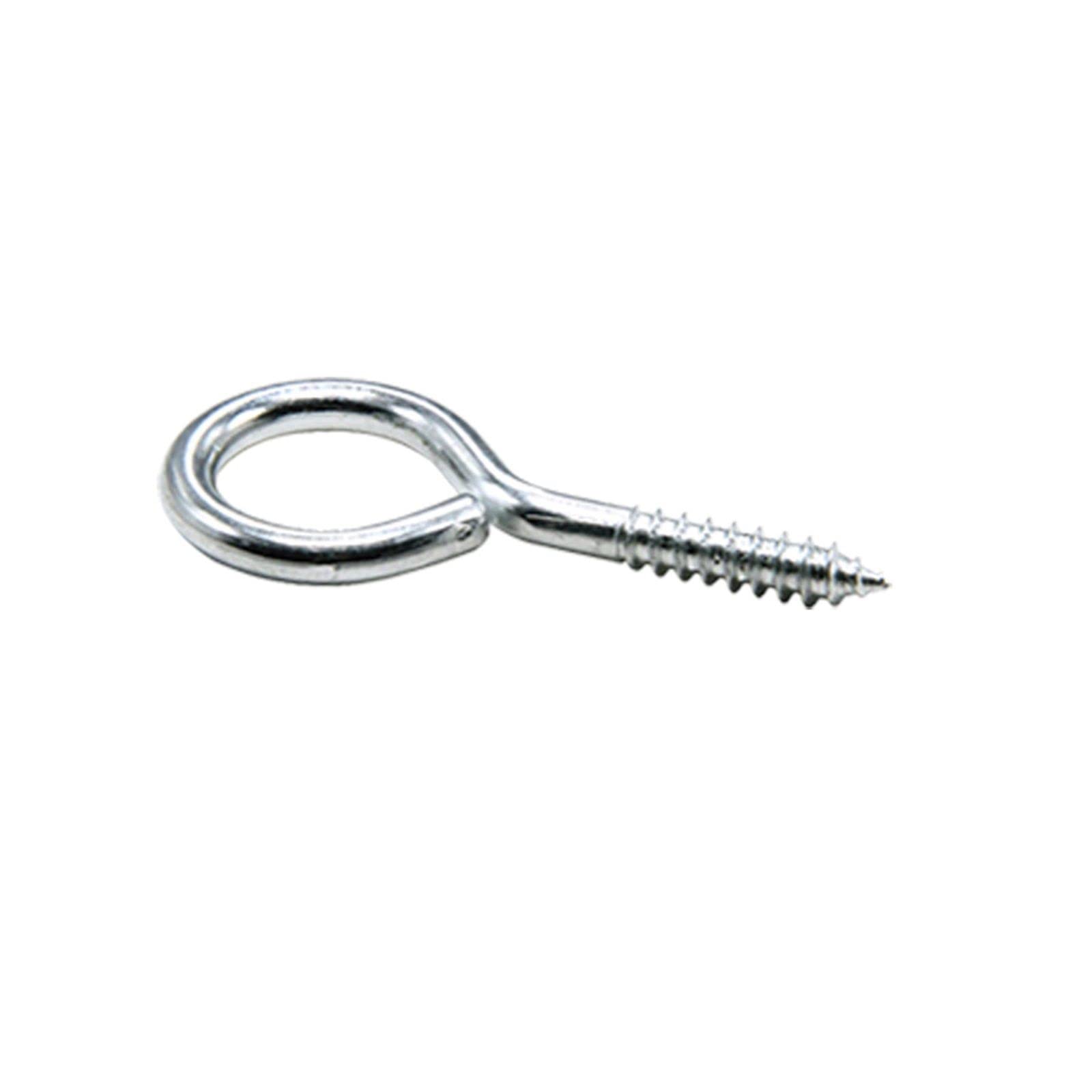 Pasadores de Ojo de Tornillo Galvanización Chapado en Cobre Revestimiento Mini Metal Perno autorroscante Gancho DIY Hardware Ojal for joyería (Color : White, Size : 24x11mm 130PCS)