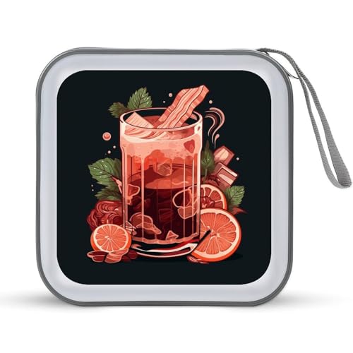 Étui CD rigide 40 disques motif bulles pour le rangement musical