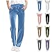 Girls Straight Leg Velvet Pants Loose Elastic Waist Drawstring Teens Track Sweatpants with Pockets for Kids 5-15 Years