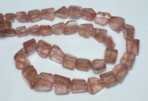 Quartz fraise de qualité pour bijoux artisanaux LKBEADS perles tumbles