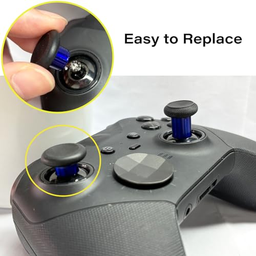 Image of 6 in 1 Swap Magnetic Thumbsticks Set for Xbox Elite Series 2 Controller,Joysticks Replacement Accessories for Xbox Controller Elite Series 2 /Elite Series 2 Core Controller(Blue)