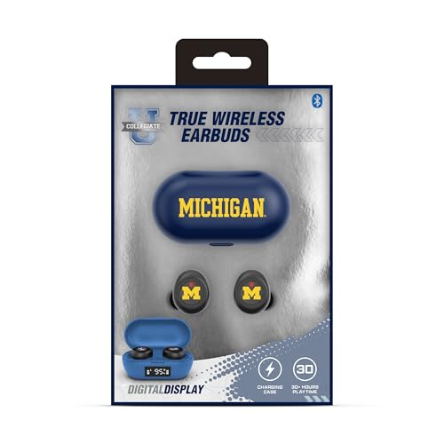 Image of SOAR Collegiate True Wireless Earbuds v.7, Michigan Wolverines