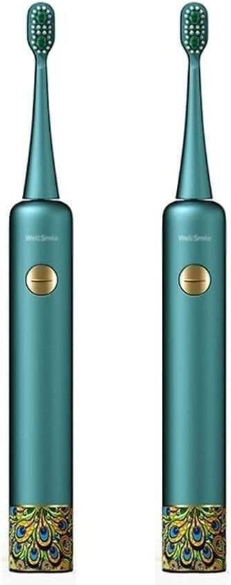 Rechargeable Electric Powered Toothbrush Electric Toothbrush Sonic Electric Toothbrush IPX7 Waterproof Travel Toothbrushes 3 Replacement Brush Heads 3