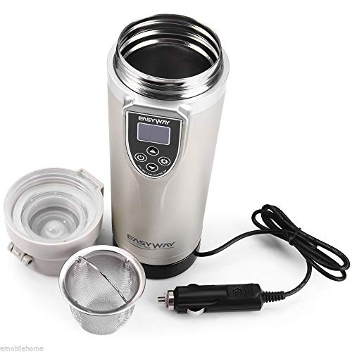 Tiiny DC 12-24V 350ml Adjustable Car Electric Kettle/Cigarette Lighter Heating Cup