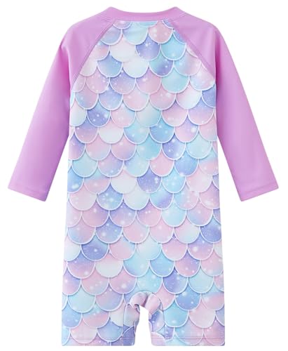 Image of UMELOK Baby Girl One Piece Swimsuit Infant Rash Guard Bathing Suit