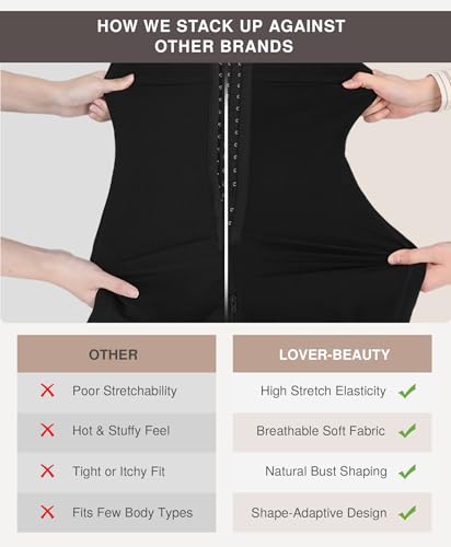 Image of Lover-Beauty Fajas Colombianas Shapewear for Women Tummy Control Postpartum Body Shaper Butt Lifter Bodysuit