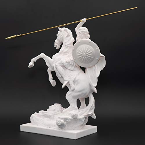 Estatua Alejandro Magno de Alabastro 13 pulg miniatura 2