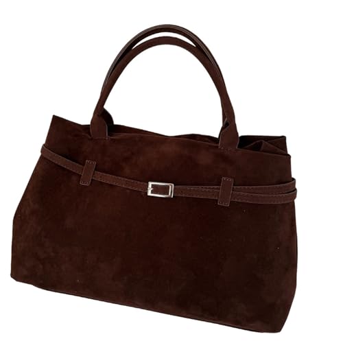 Sac à main en faux daim avec poignée pour vos sorties d'hiver