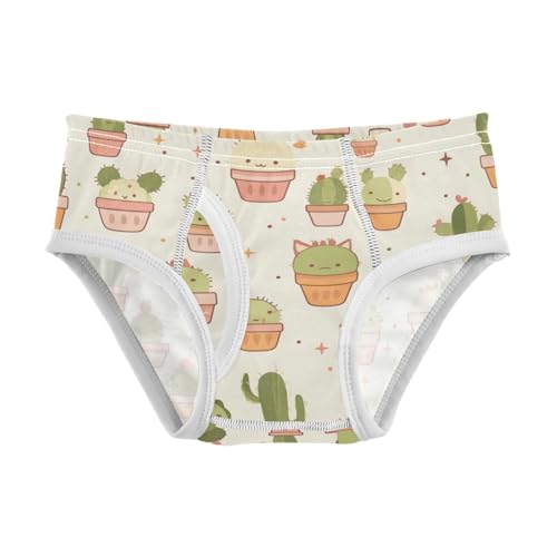 KLL Different Cactus Toddler Boys Soft Boxer Briefs Breathable Children Undies