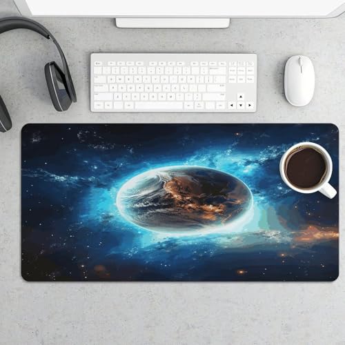 Alfombrilla para escritorio Blue Earth Rubber 30x60 cm miniatura 5