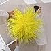 Dainty Feather Flower Large Brooch Pin for Women Men Elegant Oversized Floral Lapel Pins Shawl Dress Suit Clothes Accessories Wedding Party Dance Banquet Fashion Jewelry 150mm (Yellow)