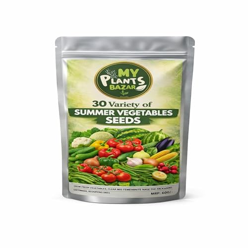Image of 30 Variety Summer Veg Seeds Combo Pack | High Germination Non-GMO Organic Seeds for Home Gardening | Kitchen Garden, Balcony & Terrace Growing Kit (All-in-One Veg Seed Collection)