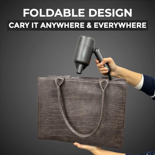 WINSTON Ionic Foldable Hair Dryer - 1400W (Black) - Image 4