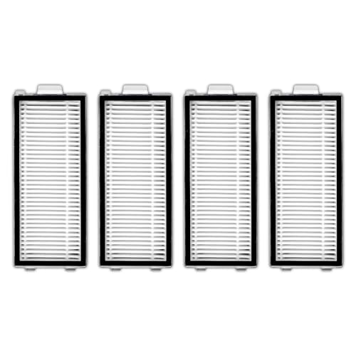 Qrevo Master 交換用HEPAフィルター (4個パック) Roborock Qrevo Master/Qrevo スリムロボット掃除機、フィルターキット、フィルターアクセサリーキット、キャニスターフィルター、垂直フィルター、真空フィルターに対応