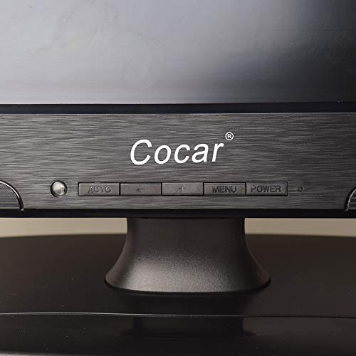 Image of Cocar CCTV Monitor, 12 inch LCD Security Monitor HDMI VGA AV & BNC 4:3 HD Computer Display LCD Screen with 2 Built-in Speakers USB Drive Player for Home /Store Surveillance Camera STB PC
