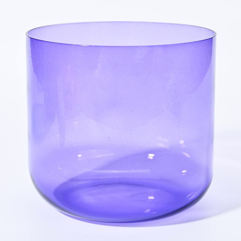 KFHDSAS 6 Inch Quartz Crystal Singing Bowl, For Sound Healing And Meditation, Balancing Body Chakra, Calm Mind And Ease Soul(432Hz,B Tone)