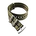 NATO Nylon-Riemen. Sicherheitsgurt. Militärisches Design Uhrenarmband Größen (18mm, 20mm, 22mm) (20mm, Grüner Stachelrochen)