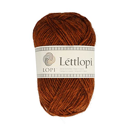 ÁLAFOSS - Icelandic wool yarn 1522-9427 Garn, Wolle, Rust Heather, 100g/3.5oz 100m/109yd, 100 Meter