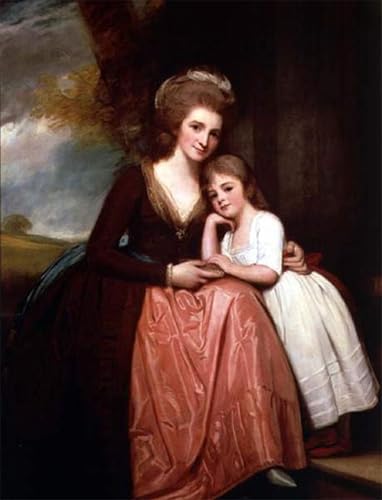 Tableau George Romney peinture classique pour une ambiance de cabinet de curiosités chic