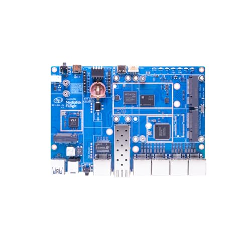 Image of Banana Pi BPI-R4 Lite WiFi 7 Router Dev Board Kit OpenWRT - MediaTek MT7987A SoC - 2GB DDR4 RAM 8GB eMMC, 1x 2.5G SFP RJ45 WAN, 4X GbE Gigabit Ethernet for NAS Smart Home Gateway (2GB, Bundle3)