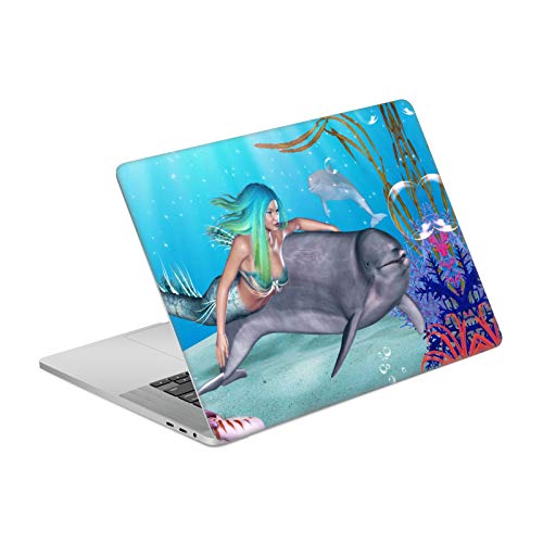 Autocollant vinyle MacBook Pro 16 A2141 motif Sirène et Dauphins Head Case Designs