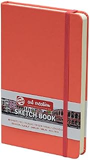 Talens Art Creation Sketchbook 80 Sheets, 13 cm x 21 cm, Coral Red
