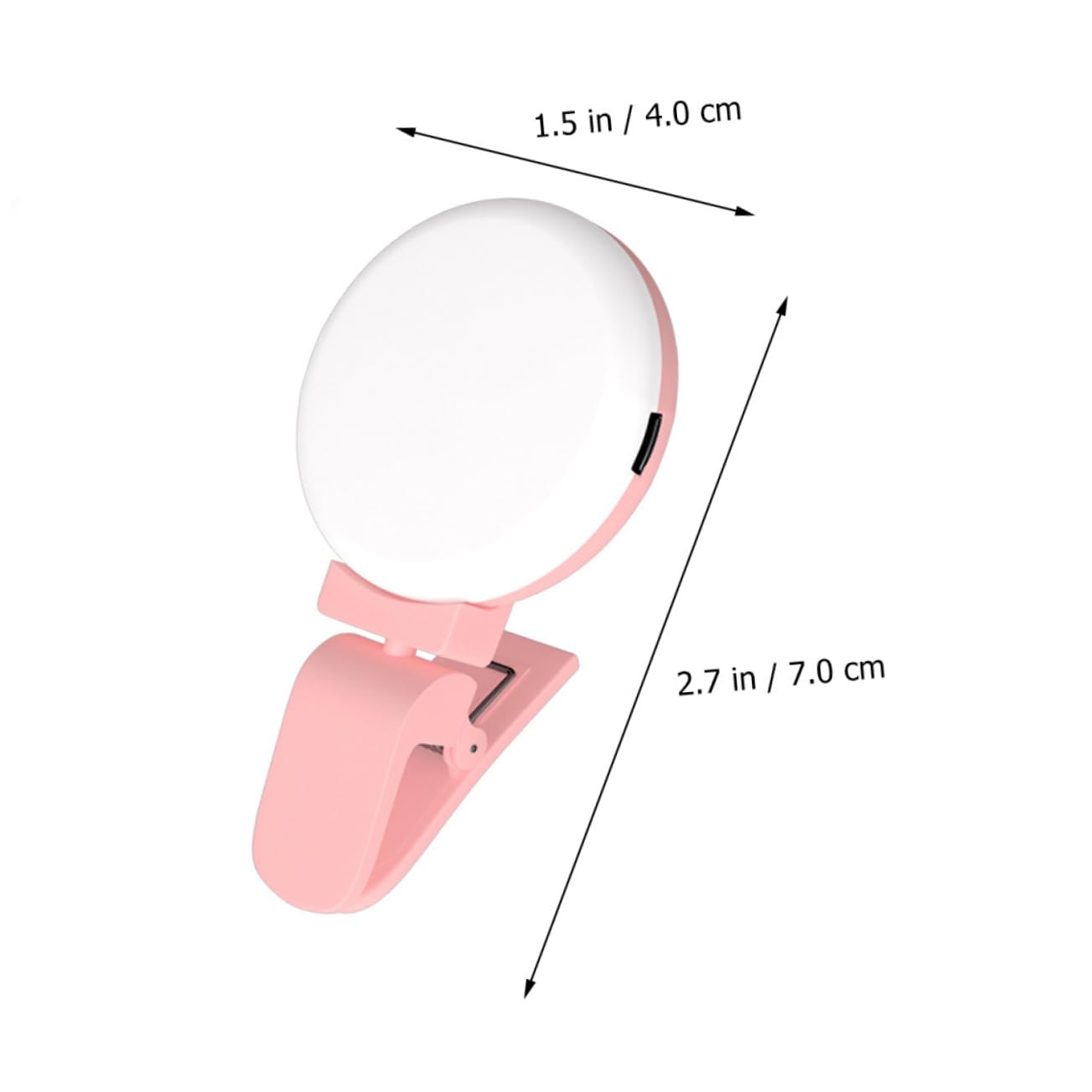 UTHCLO Mobile Ring Light for Phone Clip Led Selfie Light Mini Phone Light Brightness Adjustment Easy to Carry