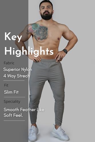 Image of FUAARK Men Track Pant Gym Workout Jogger with Pocket
