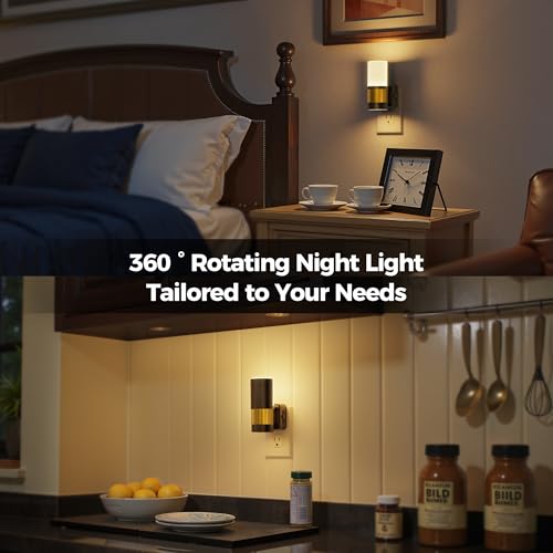 Image of Briignite Night Lights Plug into Wall, 2 Pack Dimmable LED Night Light