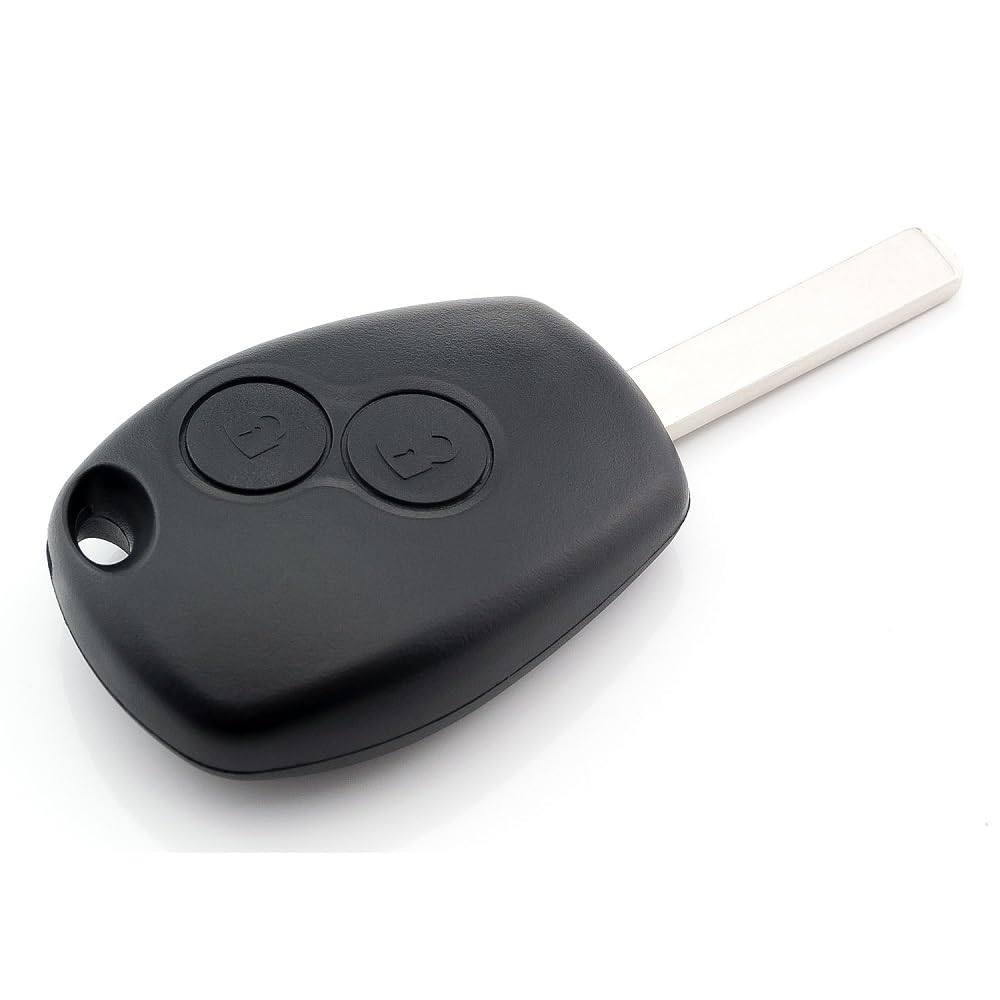 C.D.R.2 Button Remote Control Remote Control with Blank Compatible with Smart Fortwo, Fortwo Coupe, Fortwo Convertible, Forfour, Forfour Hatchback, Fortwo Electric / EQ, Forfour Electric / EQ etc.