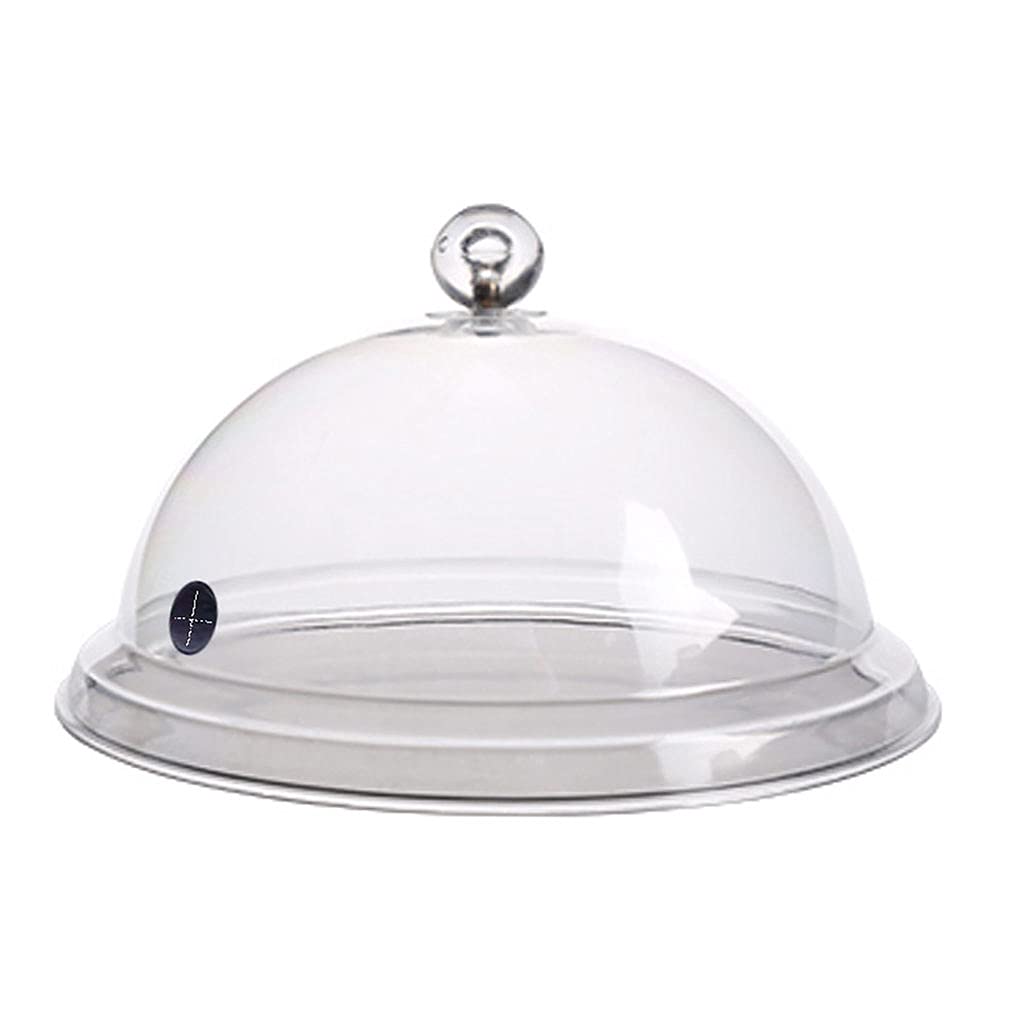 MERIGLARE Smoking Gun Dome Cover Cocktail Smoke Gun Lid Food Smoker to Enhance Taste for Meat, Grill, BBQ, Cocktail Drinks Cheese, Kitchen Food Lid - 31.5cm
