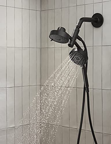Kohler 23219-Bl Purist 2-In-1 Multifunction Shower Combo Kit, Rotating Showerhead With Handheld Shower Head, 2.5 Gpm, Matte Black #TOP4