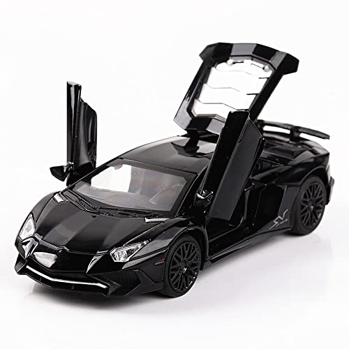 Image of DARVICE 1:32 Diecast Metal Car Model LP750 Toy Cars for Kids Pull Back Openable Doors with Light Sound