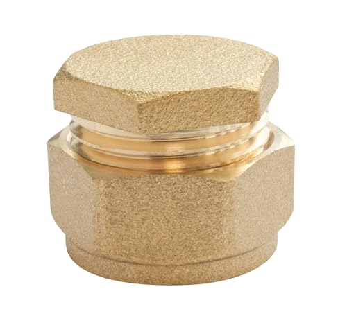 SOMATHERM FOR YOU, Bouchon laiton à compression pour tube cuivre Ø12 - Raccordement plomberie facile, étanchéité par serrage, compatible avec tous les...