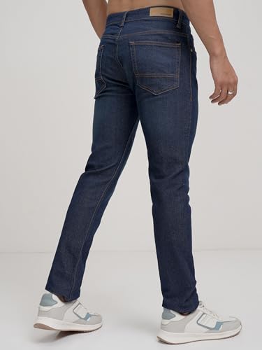 Image of Highlander Men's Straight Fit Jeans | Mid Rise | Stretchable Fabric | Designed for Comfort & Ease of Movement | Jeans for Man