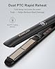 ANNLARY Hair Straightener 1 Inch Flat Iron and Curler 2 in 1, 15s Fast Heating, Professional Titanium Ceramic Ionic Dual Voltage Straighteners for All Hair Types #1