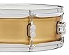 Pacific Drums Concept Series Metal Snare, 14" x 5", 1.2mm Natural Satin Brushed Brass | With a thinner, double-beaded brass shell for fat attack and a brushed exterior for a satin look #2