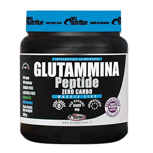 PRO NUTRITION GLUTAMMINA PEPTIDE 300 GR Frutti di Bosco