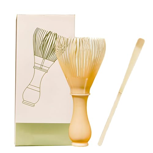 Image of 2Pcs Matcha Kit, Resin Matcha Whisk and Spoon Set, Traditional Tea Preparation Tools, Perfect for Beginners and Enthusiasts, Lightweight and Durable
