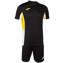 Joma Set uomo Danubio II nero giallo bianco